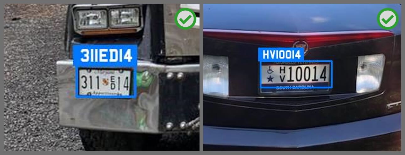 Open ALPR alternative for stacked character license plates