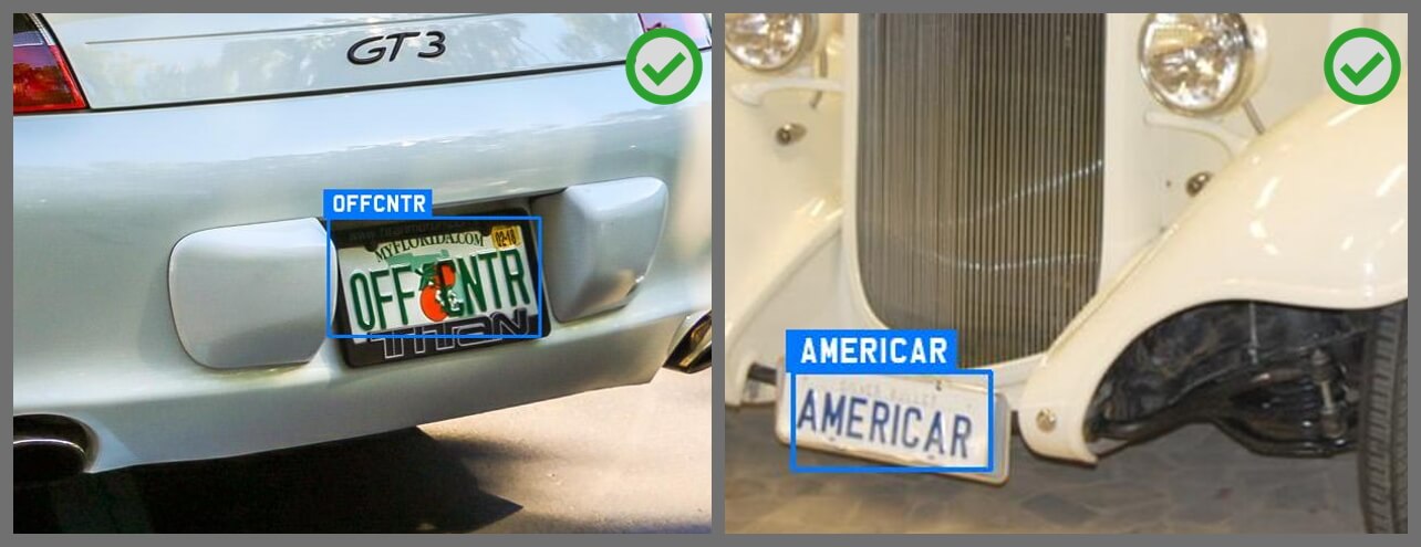Open ALPR comparison for vanity license plates