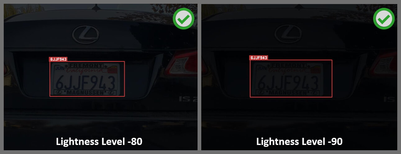 OpenALPR alternative for dark license plates