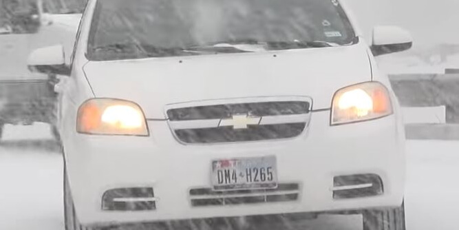 License Plate Recognition System Heavy Snow