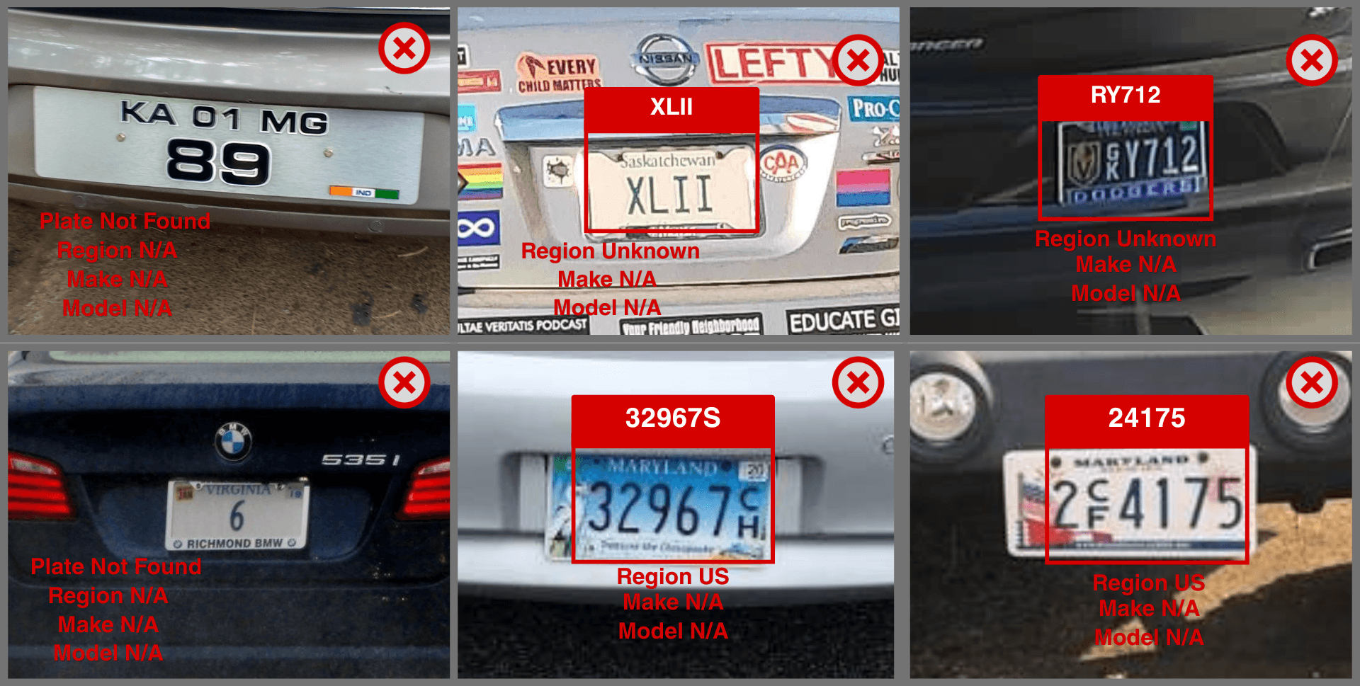 DTK Software_No Plate_No Region_No Make_No Model Found DTK Software_No Plate_No Region_No Make_No Model Found
